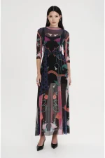 Epoque Long Dress - Mesh