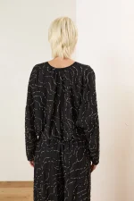 Midnight Flow Cropped Top - Image 2