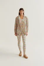 Multicolor Tulip Print Leggings