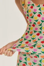 Multicolor Tulip Print Sports Top - Image 4