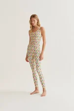 Multicolor Tulip Print Sports Top - Image 5