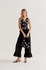 Harmony Black Print Vest - Image 5