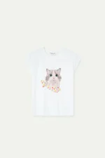 Kitten Print T-Shirt - Image 2