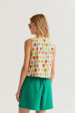 Tulip Print Vest - Image 3