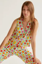 Tulip Print Trousers - Image 6