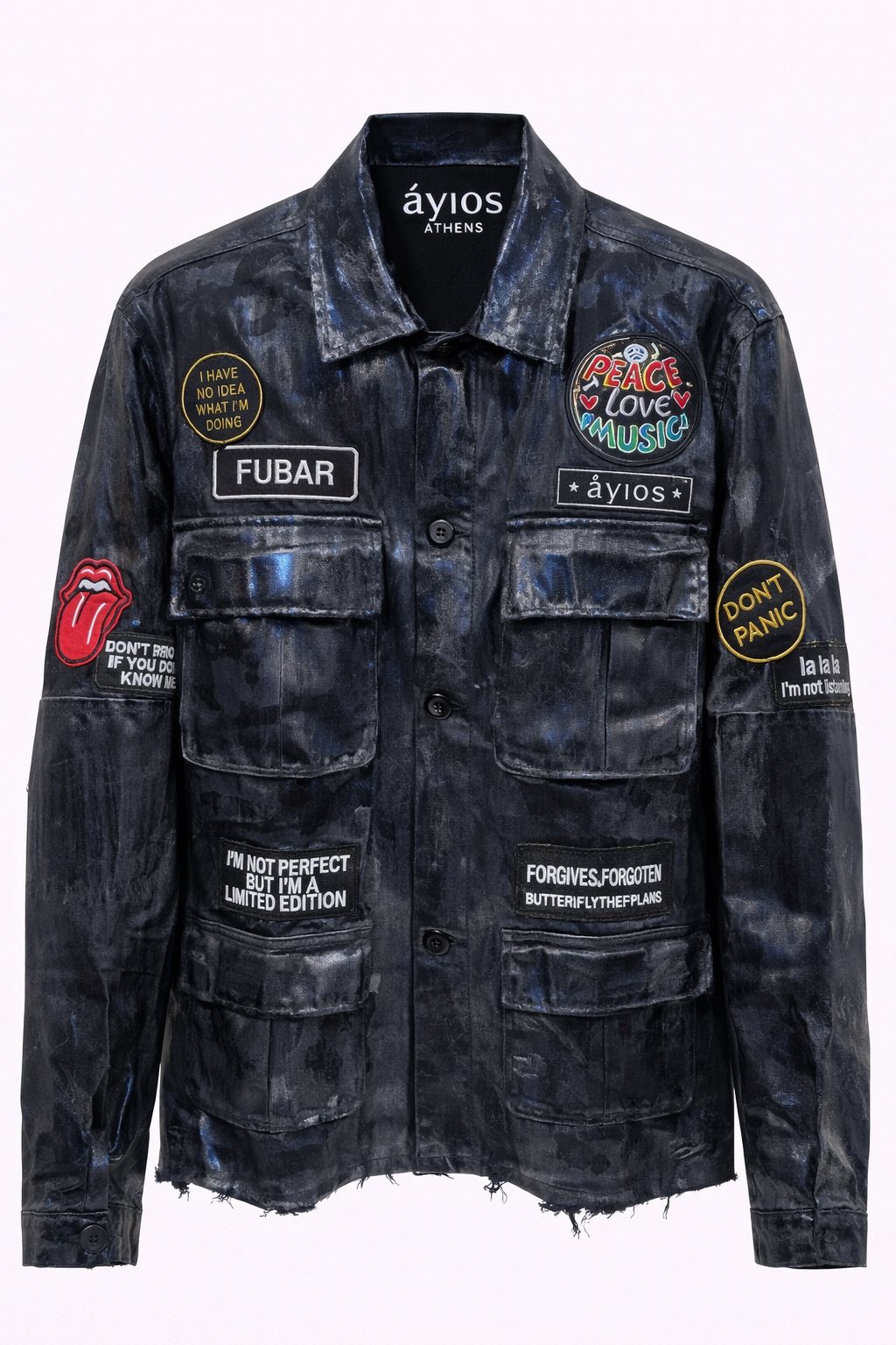 1020720851-100-FOIL_MIDNIGHT_BLUE-SS26_1_hrorhj.jpg Jacket Ayios Foil - Midnight Blue - Image 1