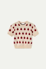 Red Coccinella Print Knitted Sweater - Image 2