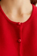 Red Knit Vest Top - Image 4