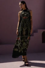 Jasmin Halter Dress - Black - Image 2