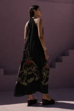 Jasmin Halter Dress - Black - Image 3