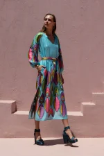 Niva Dress - Turquoise
