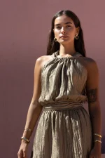 Dahli Dress - Chaki - Image 2