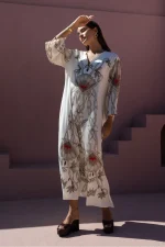 Jasmin Kaftan Dress - Beige