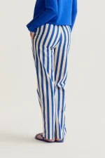 Bamboo Blue Print Trousers - Image 3