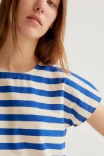 Bamboo Blue Print Top - Image 6