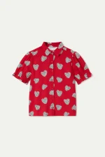 Harmony Red Print Shirt - Image 2