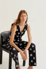 Harmony Black Print Trousers - Image 6