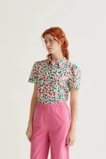 Burgundy Print Shirt