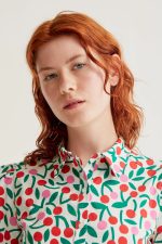 Burgundy Print Shirt - Image 4