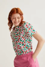 Burgundy Print Shirt - Image 6