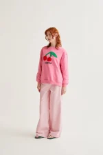 Cherry Embroidery Sweatshirt - Image 5