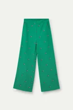 Green Cherries Print Trousers - Image 2