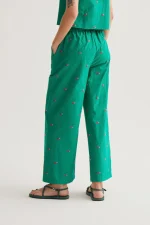 Green Cherries Print Trousers - Image 3