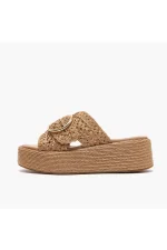 Natural Raffia Platform