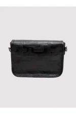Τσάντα Aelia Leather Black Embossed - Image 3