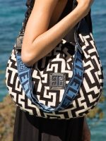 Τσάντα Aria Ecru-Black - Image 2