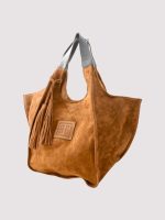 Τσάντα Dionysia Leather Suede Cognac - Image 3