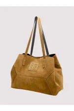 Τσάντα Fenia Leather Suede Pouro