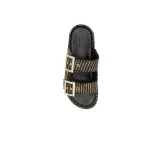 Greta Black/Gold Sandal - Image 5