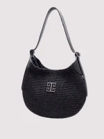 Τσάντα Iris Raffia Black