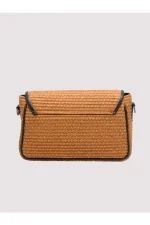 Τσάντα Kira Small Raffia Taba - Image 3