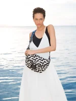 Τσάντα Kronos Ecru-Black