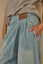Blue Drape Pants - Image 4