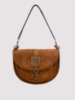 Τσάντα Mousa Small Leather Suede Cognac - Image 2