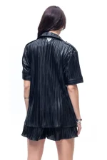 Pleated Shirt - Black