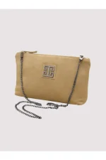 Τσάντα Rea Leather Suede Beige