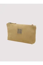 Τσάντα Rea Leather Suede Beige - Image 2