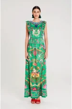 Exotic Long Dress - Jacquard