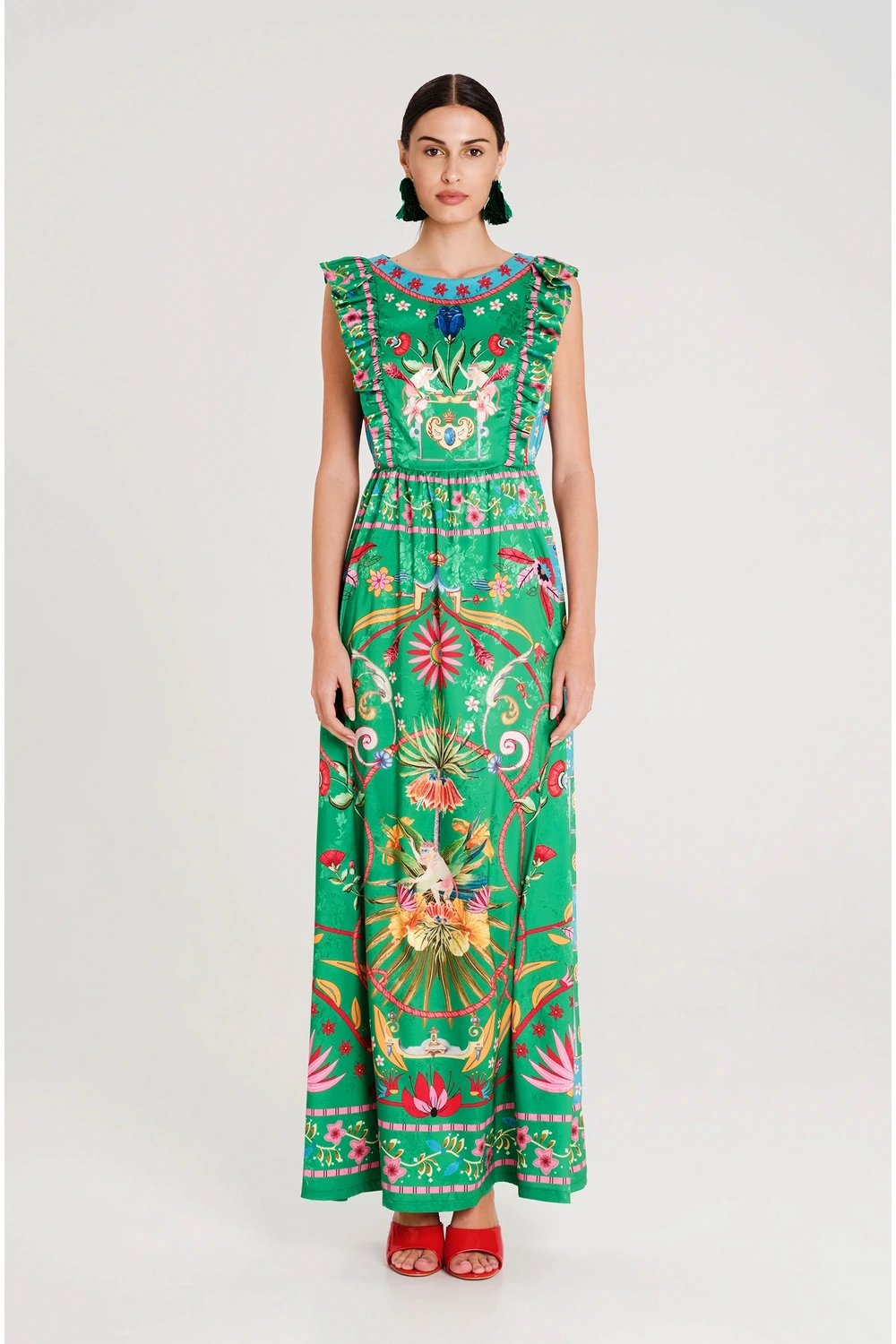 S26913_1_ppllct.webp Exotic Long Dress - Jacquard - Image 1
