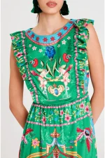 Exotic Long Dress - Jacquard - Image 5