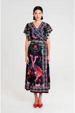 Cosmology Wrap Long Dress