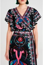 Cosmology Wrap Long Dress - Image 5