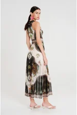 Reptile Long Dress - Mesh - Image 3