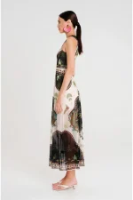 Reptile Long Dress - Mesh - Image 4