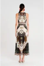 Reptile Long Dress - Mesh - Image 6