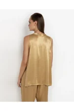 Liquid Gold Satin Top - Image 2